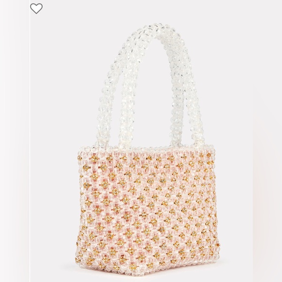 NWOT Loeffler Randall Mina Mini Beaded Tote Bag - Picture 3 of 7